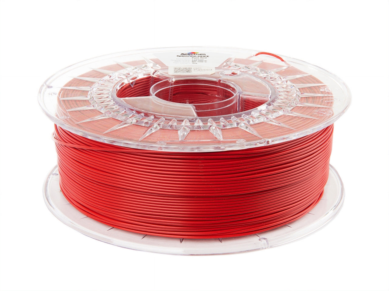 Spectrum HDPE 1.75mm PURE RED 1kg