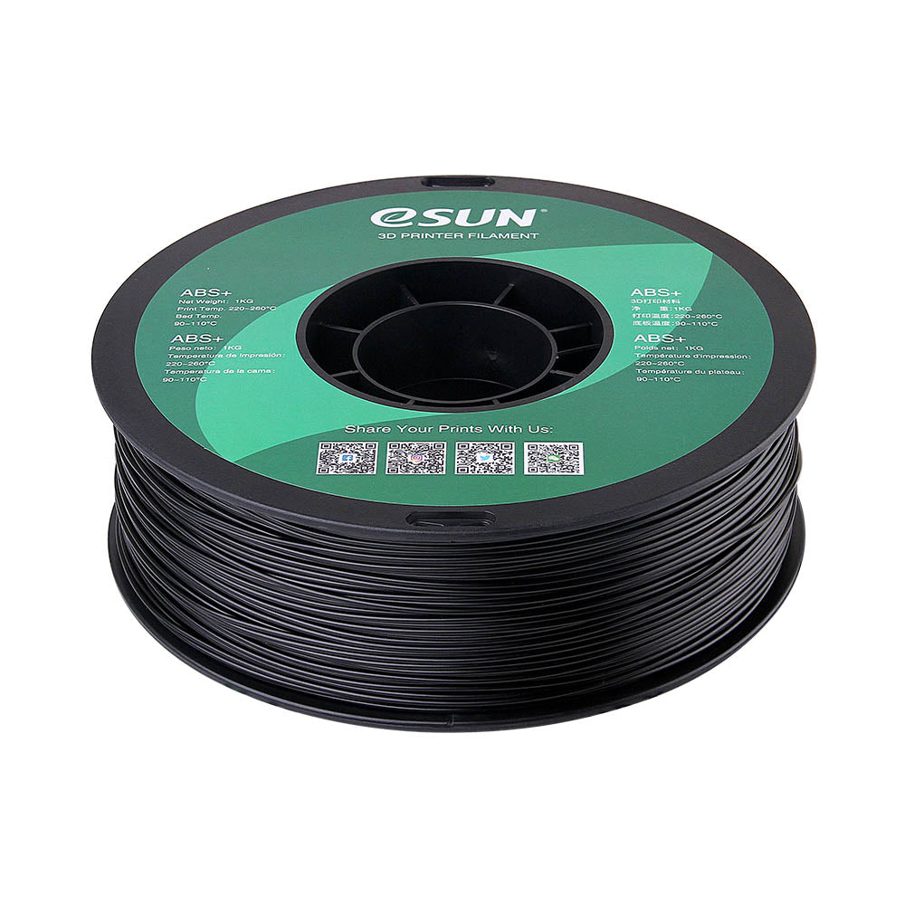 eSUN ABS+ (Black/Musta) - 1.75mm - 1kg