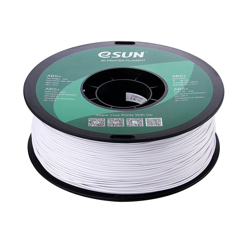 eSUN ABS+ (Cold White/Kylmä Valkoinen) - 1.75mm - 1kg