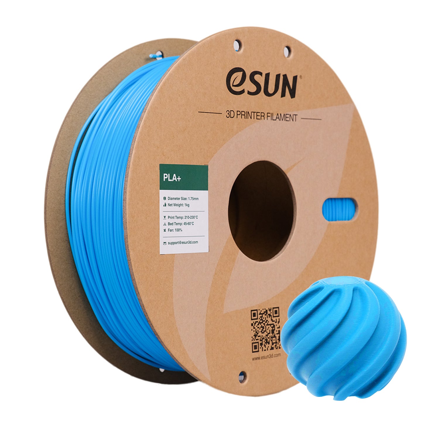 eSUN PLA+ (Light Blue/Vaalean sininen) - 1.75mm - 1kg