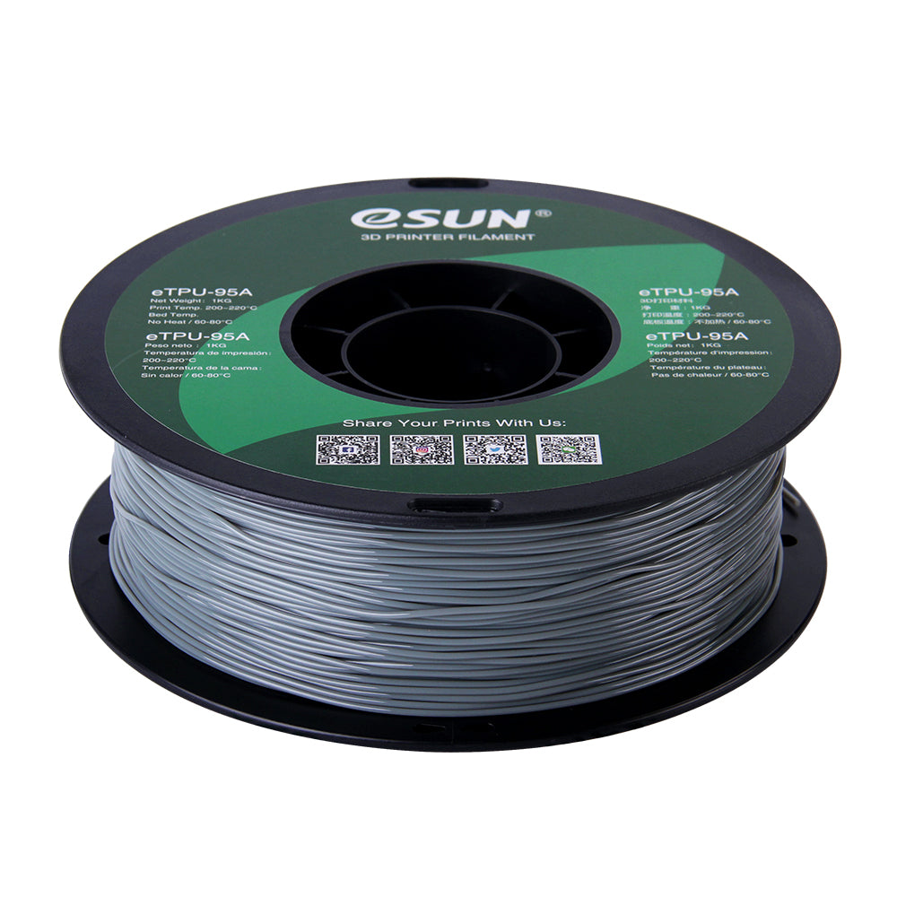 eSUN TPU-95A (Grey/Harmaa) - 1.75mm - 1kg