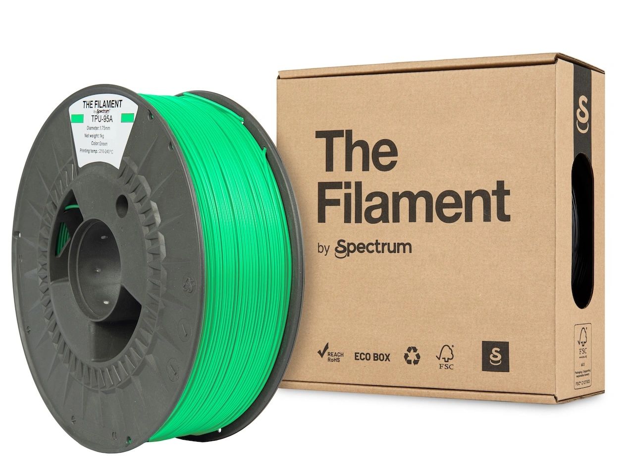 The Filament Tpu 95A 1 75Mm 1Kg Vihrea - SB3DWorks
