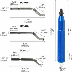 Purseenpoistotyökalu / Jäysteenpoistaja (sis. varaterät)