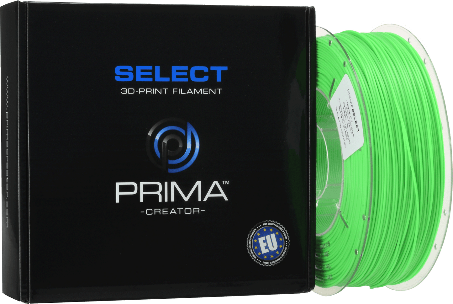 PrimaSelect PLA (Transparent Green/Läpinäkyvä Vihreä)