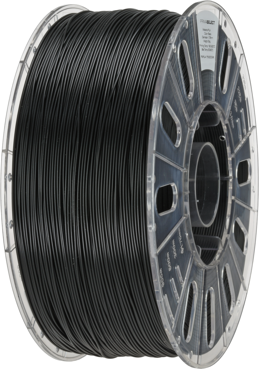 PrimaSelect PLA (Black/Musta) - 3kg Suurrulla