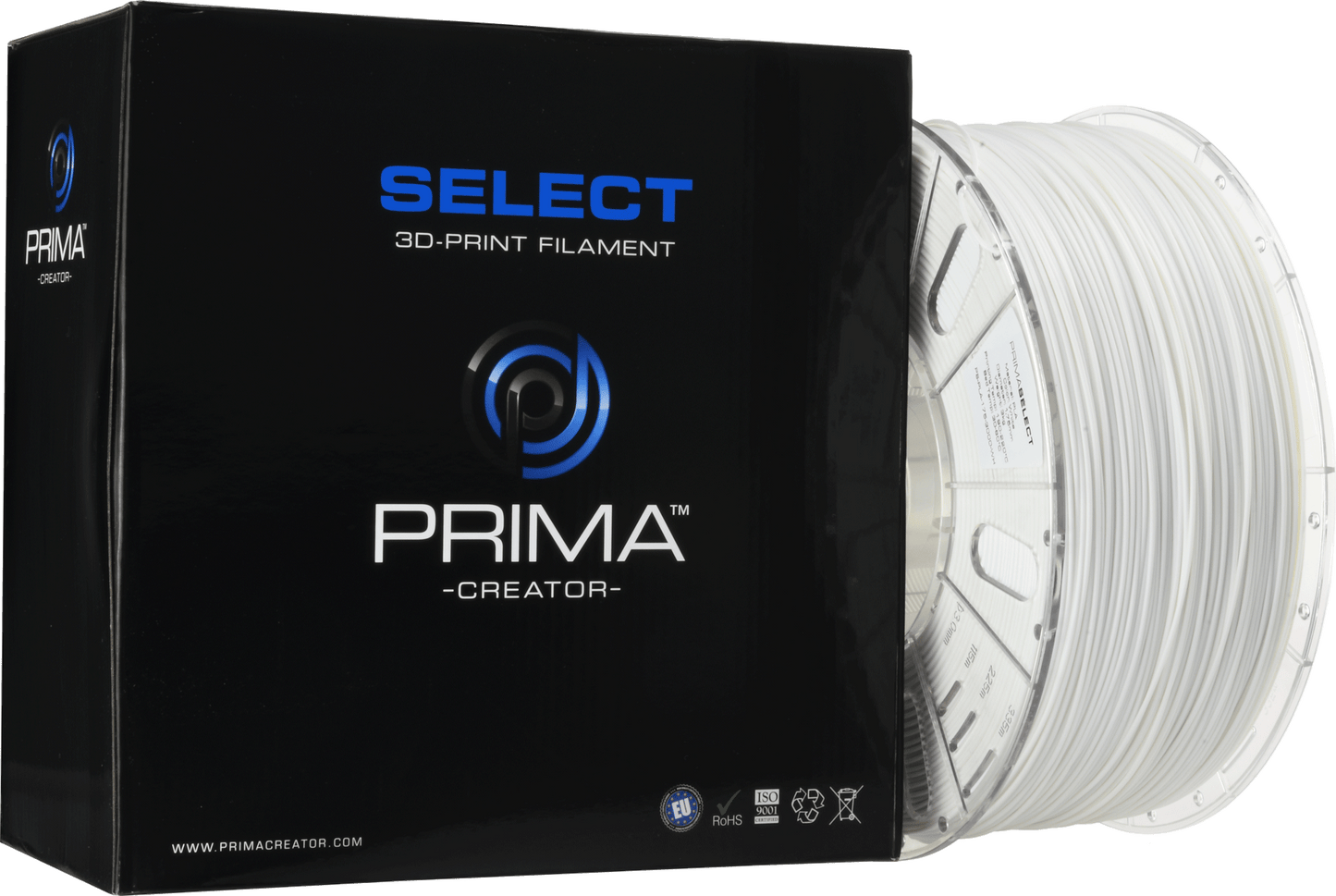 PrimaSelect PLA (White/Valkoinen) - 3kg Suurrulla