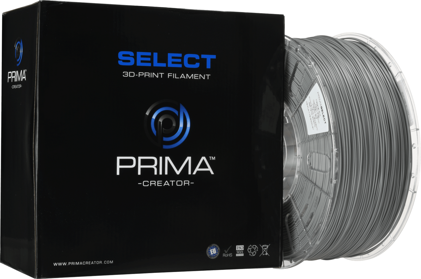 PrimaSelect PLA (Grey/Harmaa) - 3kg Suurrulla