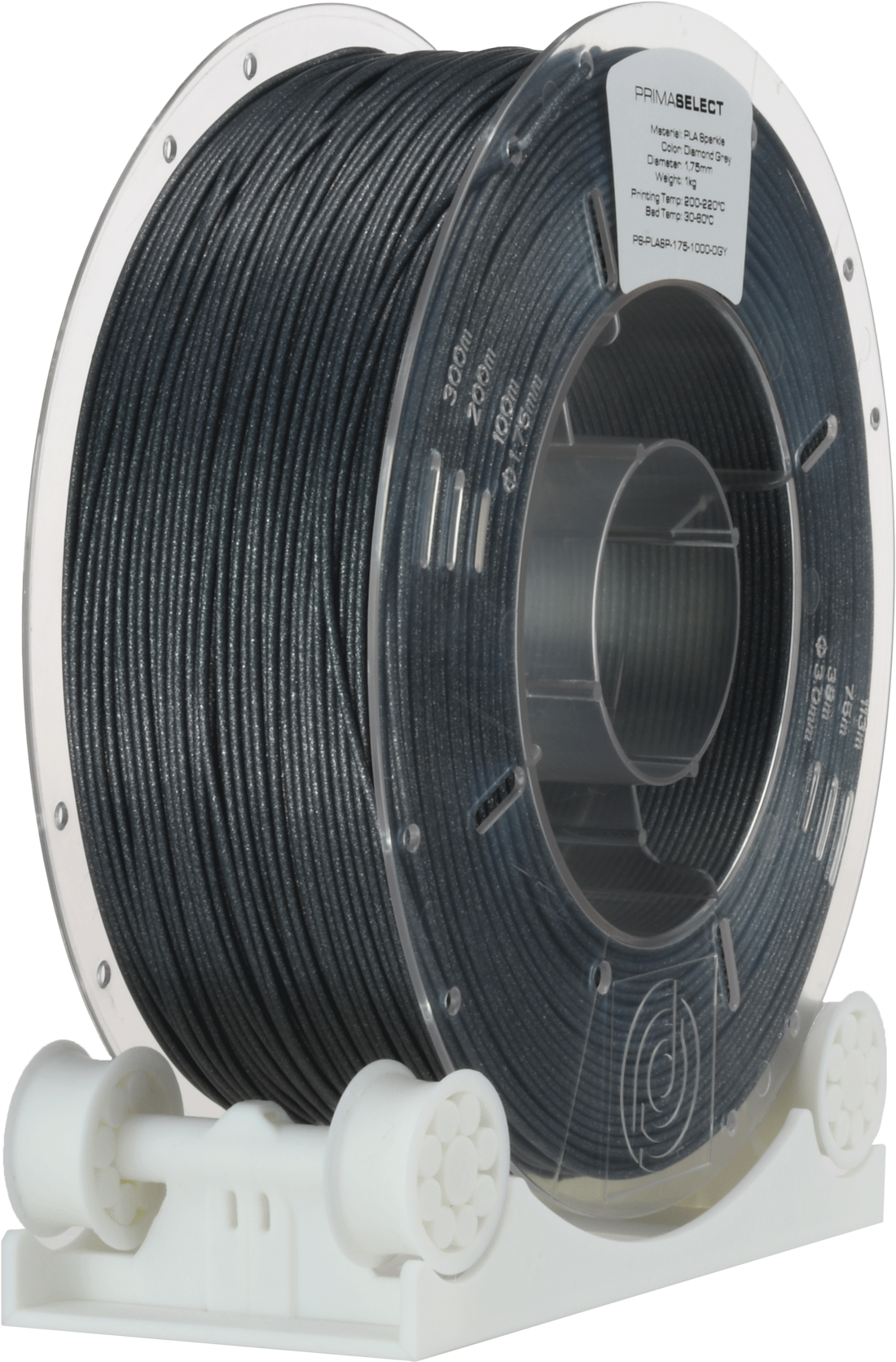 PrimaSelect PLA Sparkle (Dark Grey/Kipinöivä Tummanharmaa)