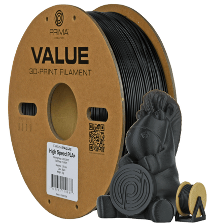 PrimaValue PLA+ High Speed (Black/Musta)