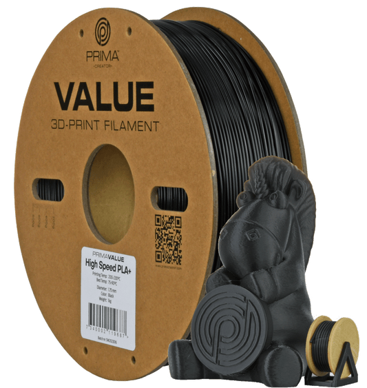 PrimaValue PLA+ High Speed (Black/Musta)