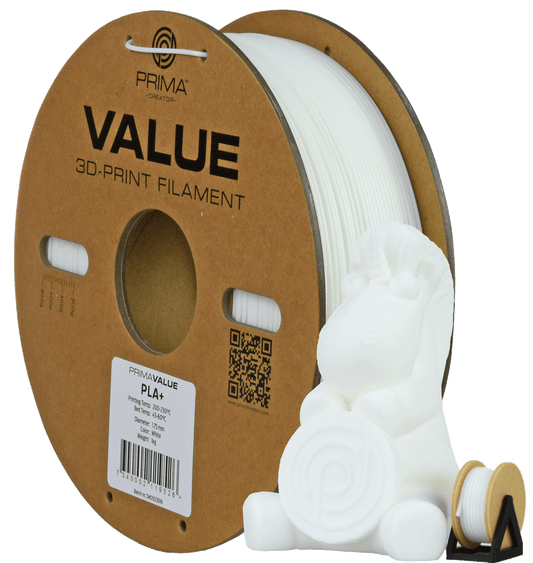 PrimaValue PLA+ 2.85mm (White/Valkoinen)