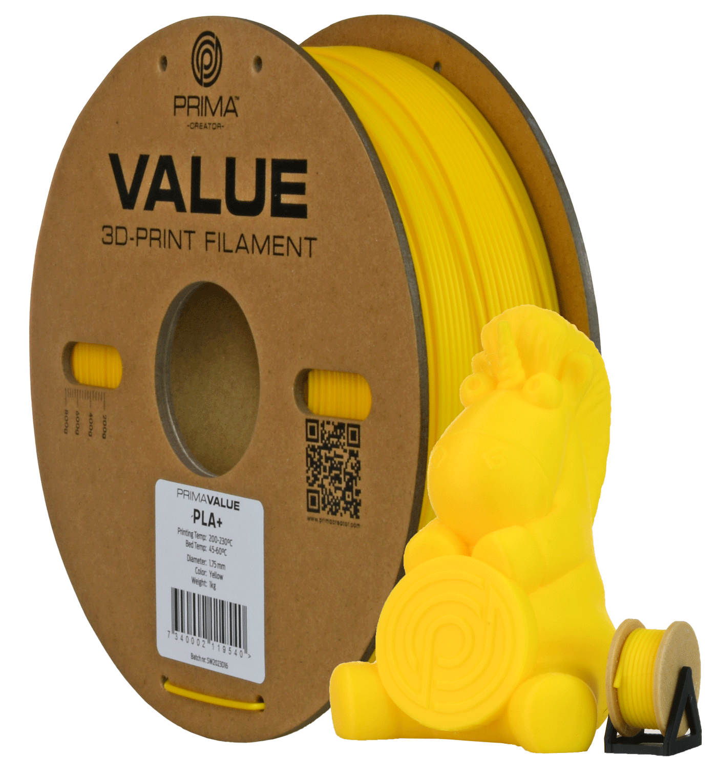 PrimaValue PLA+ (Yellow/Keltainen)