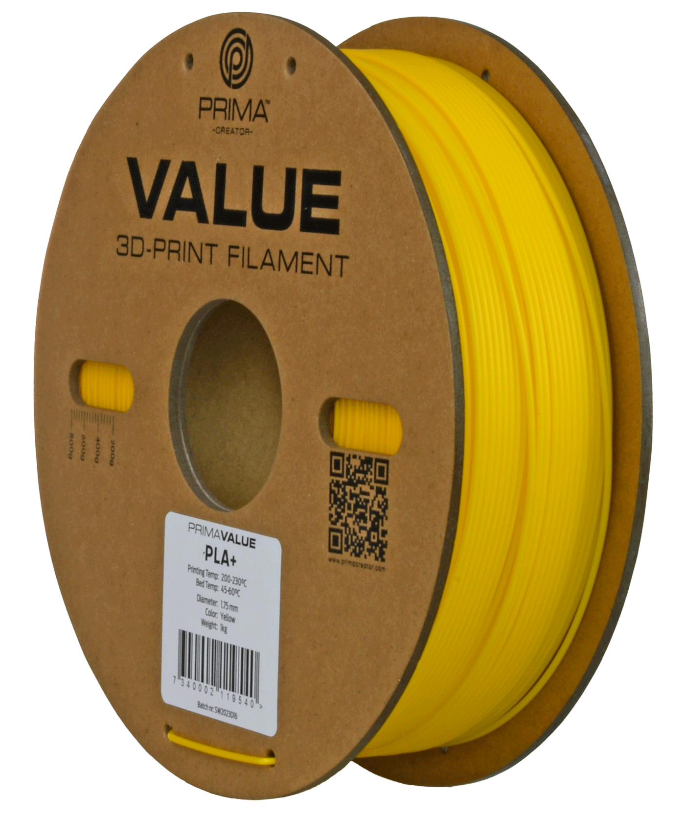 PrimaValue PLA+ (Yellow/Keltainen)