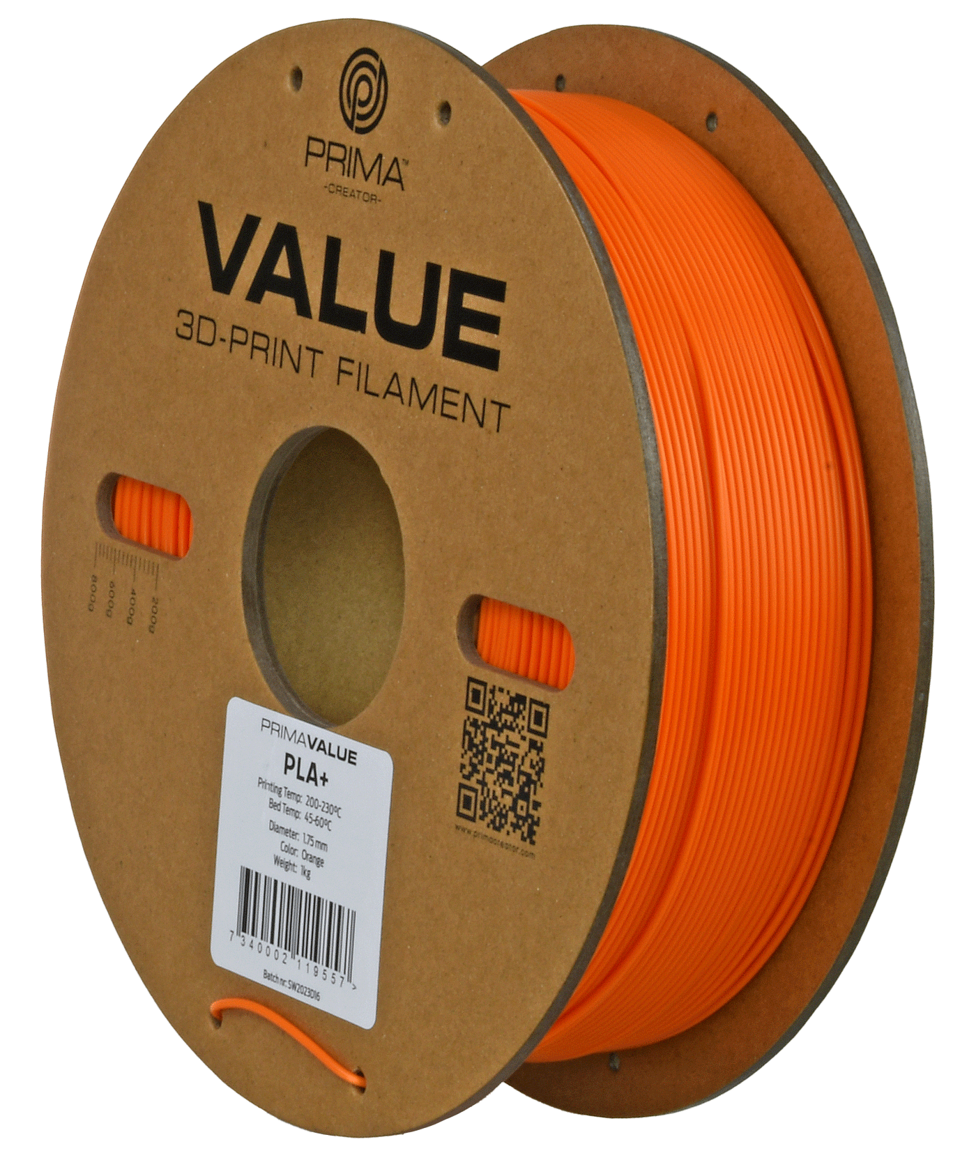 PrimaValue PLA+ (Orange/Oranssi)