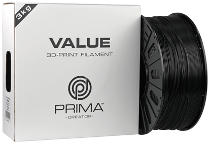 PrimaValue PLA+ (Black/Musta) - 3kg Suurrulla