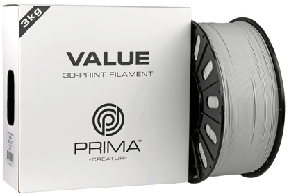 PrimaValue PLA+ (Light Grey/Vaaleanharmaa) - 3kg Suurrulla
