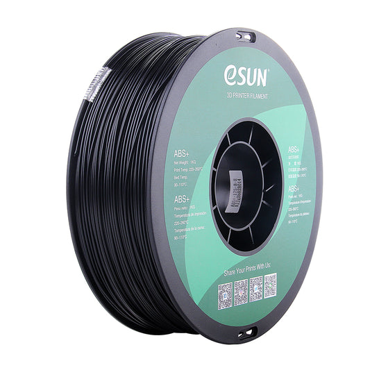 eSUN ABS+ (Black/Musta) - 1.75mm - 1kg