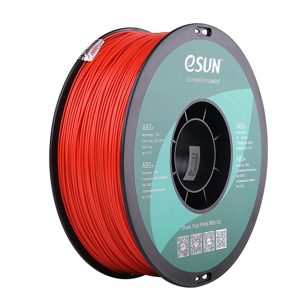 eSUN ABS+ (Red/Punainen) - 1.75mm - 1kg