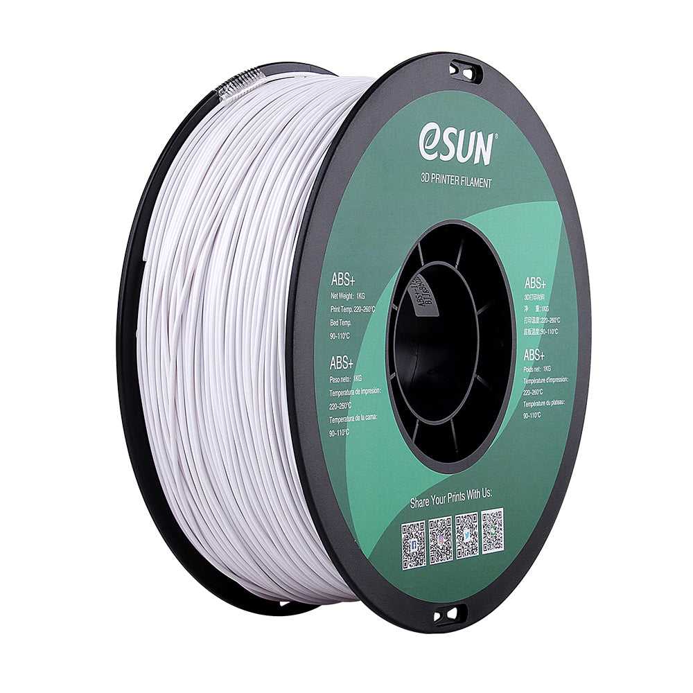 eSUN ABS+ (Cold White/Kylmä Valkoinen) - 1.75mm - 1kg