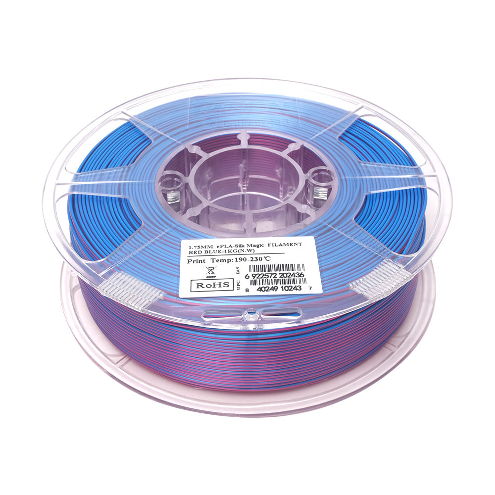 eSUN ePLA-Silk Magic Kaksivärinen - Punainen-Sininen - 1.75mm - 1kg