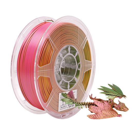 eSUN ePLA-Silk Mystic Kolmivärinen - Kulta-Punainen-Vihreä - 1.75mm - 1kg