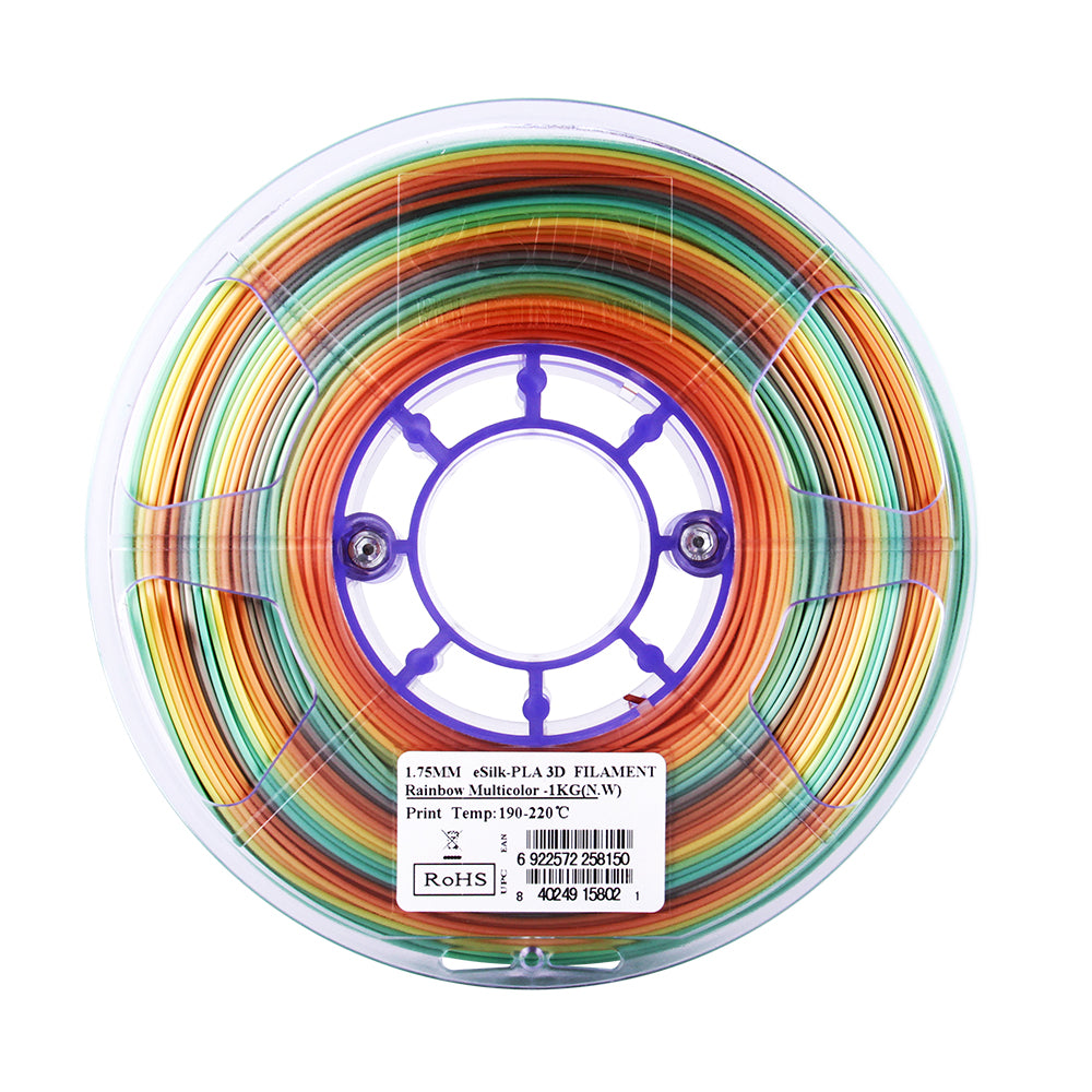 eSUN ePLA-Silk Metallinhohtoinen - Sateenkaari - 1.75mm - 1kg