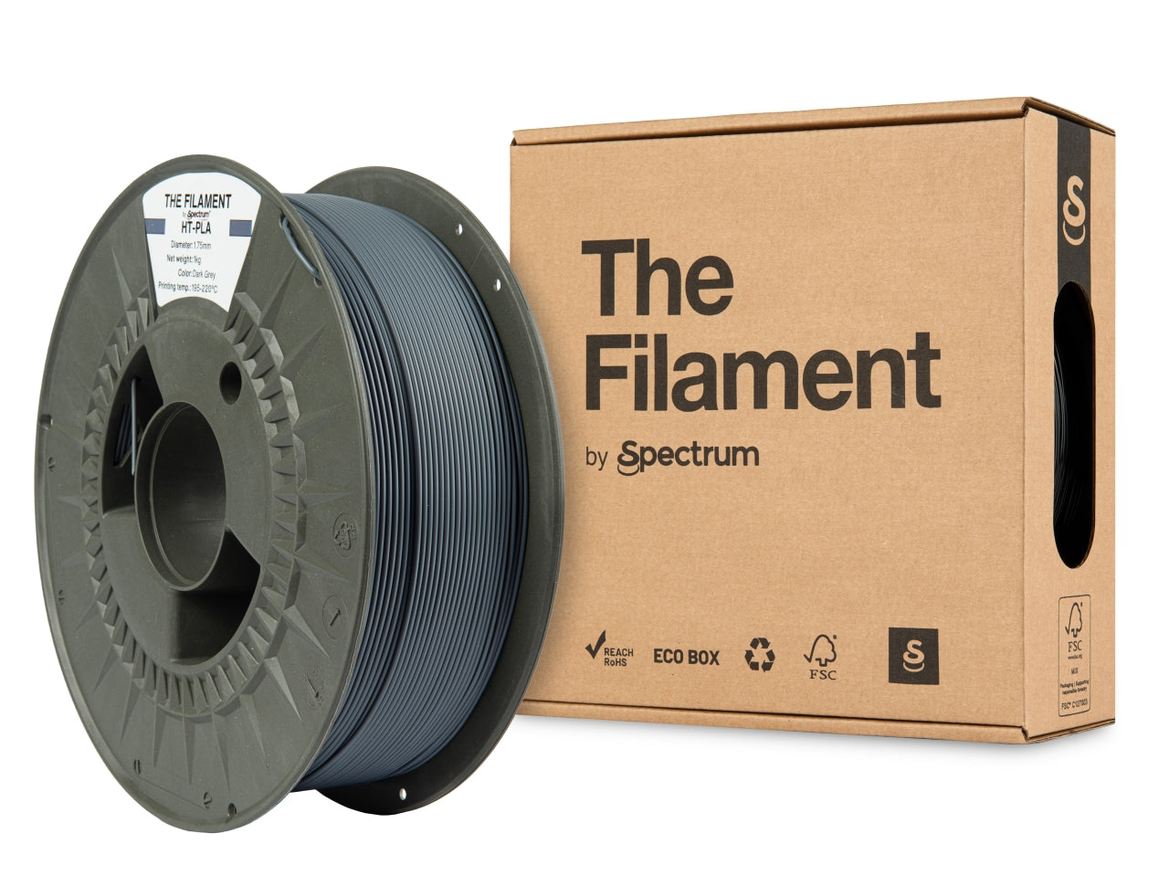The Filament Ht Pla 1 75Mm 1Kg Tummanharmaa - SB3DWorks