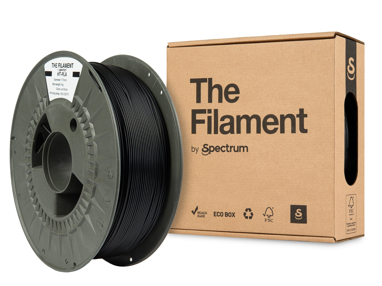 The Filament Ht Pla 1 75Mm 3Kg Syvanmusta - SB3DWorks
