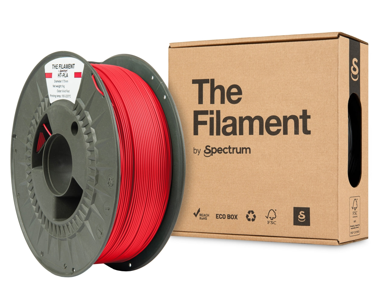 The Filament Ht Pla 1 75Mm 1Kg Kirkkaanpunainen - SB3DWorks
