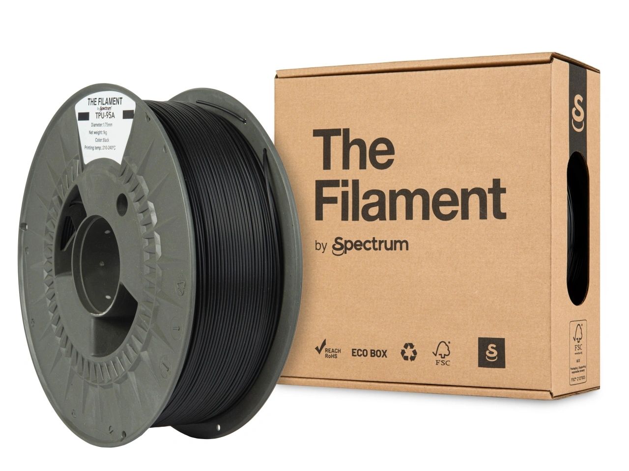 The Filament Tpu 95A 1 75Mm 1Kg Musta - SB3DWorks