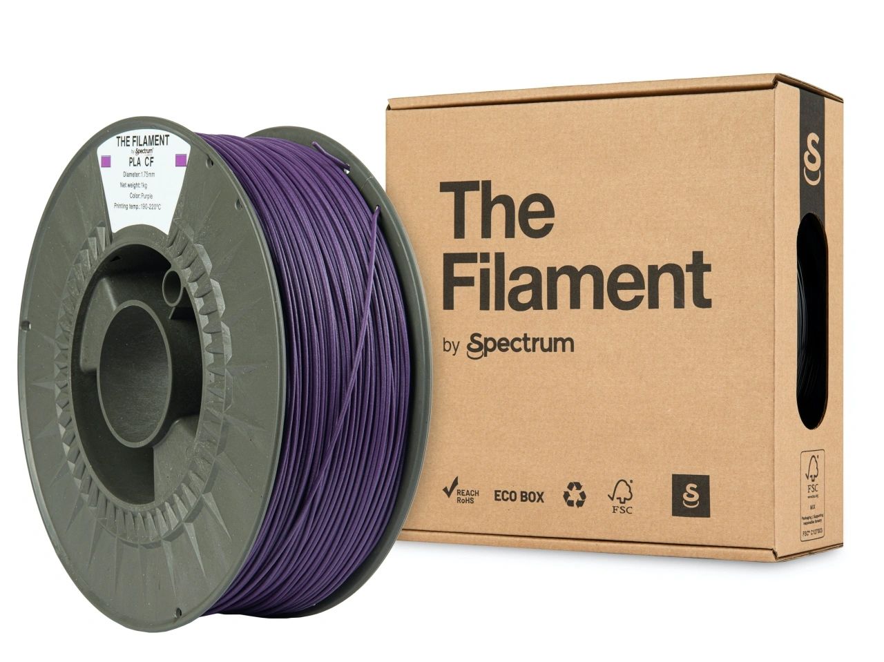 The Filament PLA CF 1.75mm 1kg - Purppura