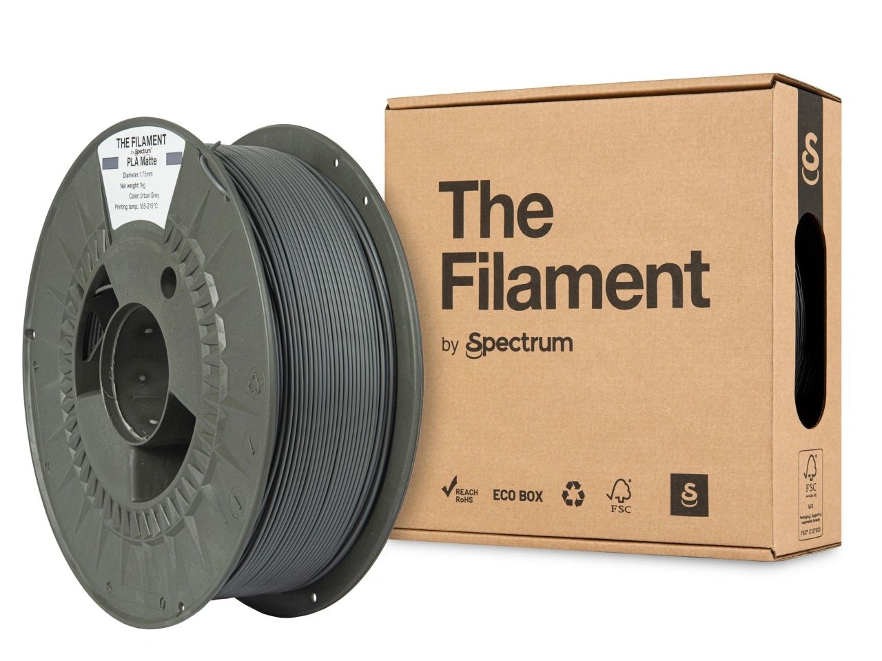 The Filament Pla Matte 1 75Mm 1Kg Kaupunkiharmaa - SB3DWorks