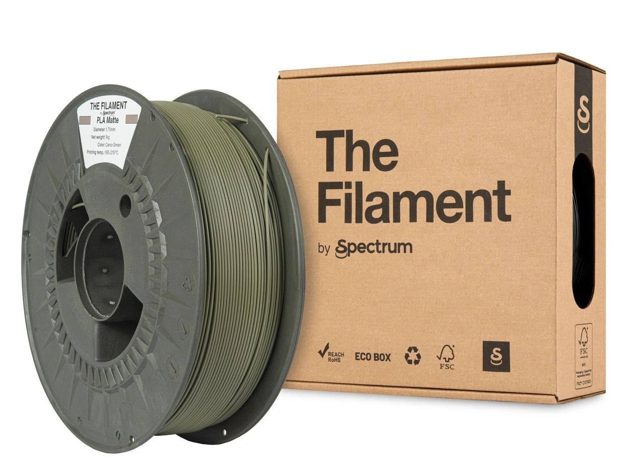 The Filament Pla Matte 1 75Mm 1Kg Maastovihrea - SB3DWorks