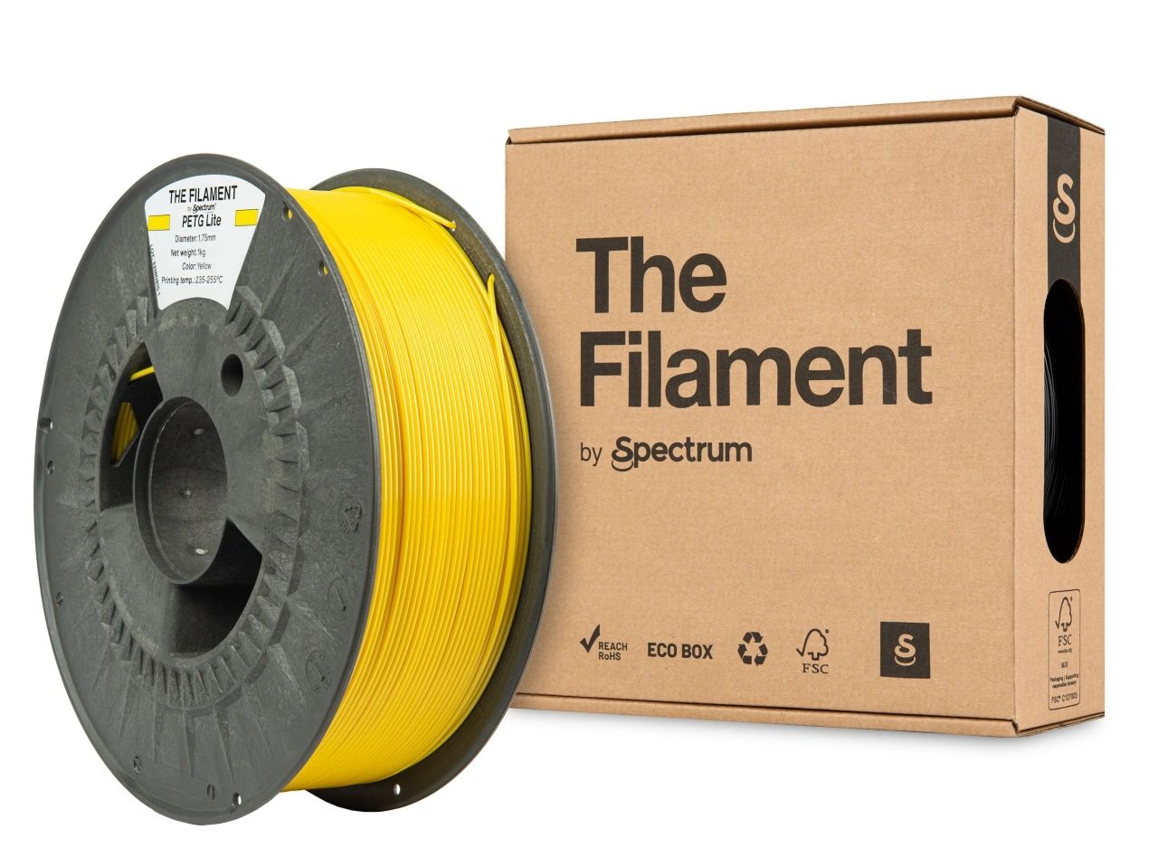 The Filament Petg Lite 1 75Mm 1Kg Keltainen - SB3DWorks