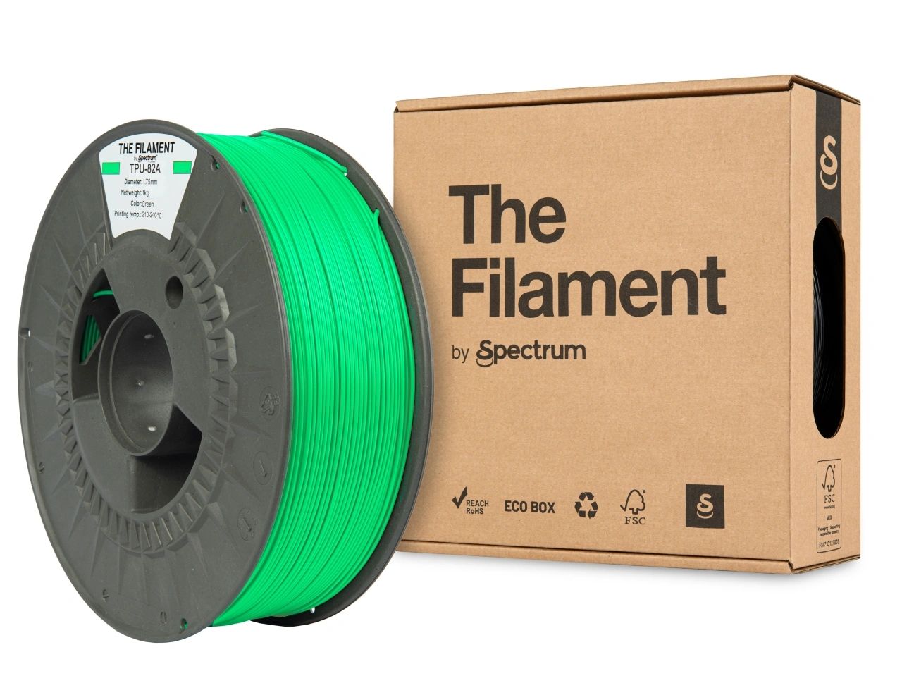 The Filament Tpu 82A 1 75Mm 1Kg Vihrea - SB3DWorks