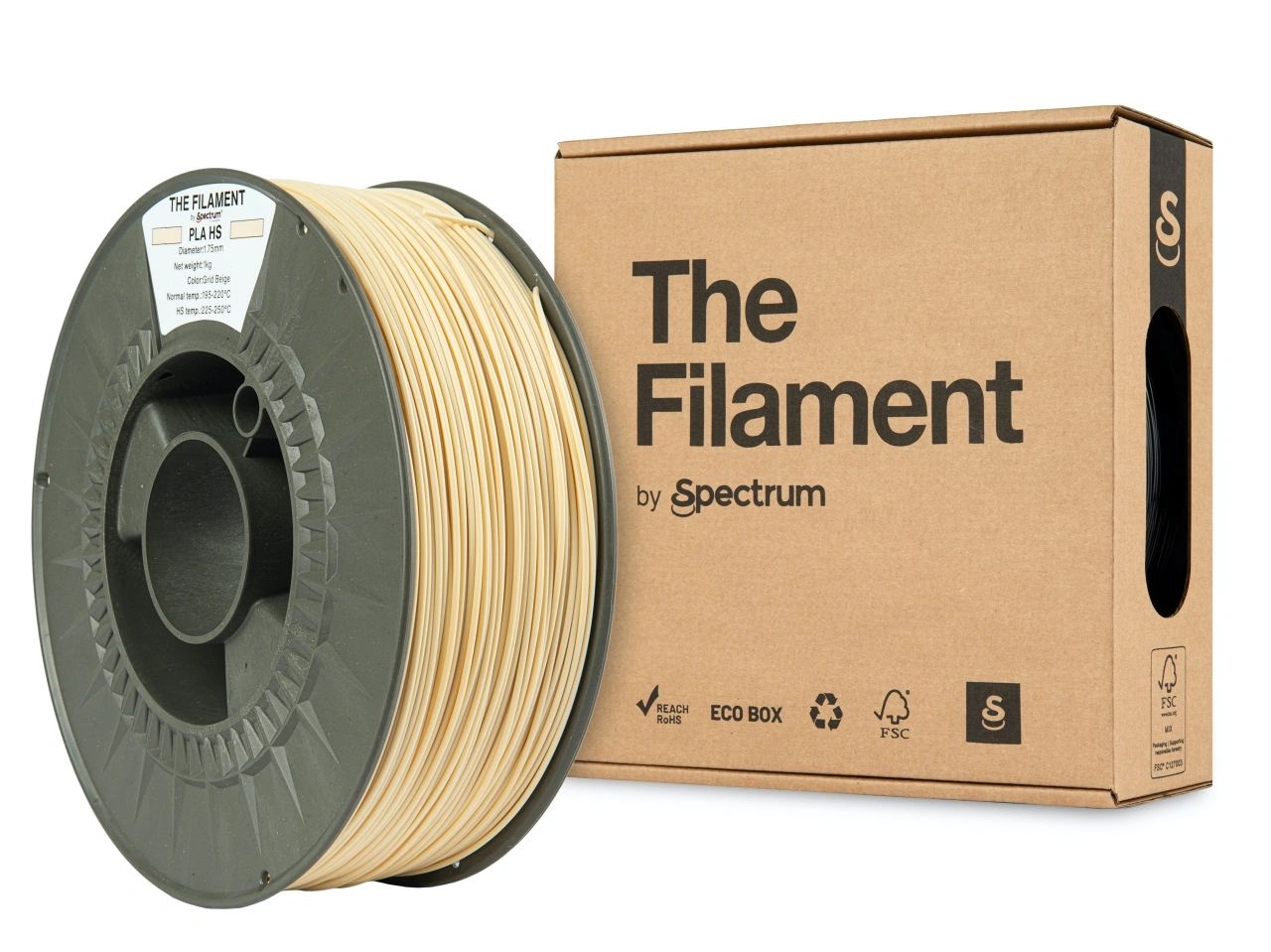 The Filament Pla Hs 1 75Mm 1Kg Ruutubeige - SB3DWorks