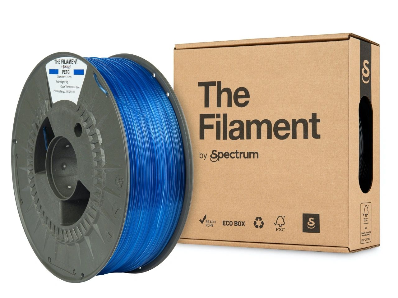 The Filament Petg 1 75Mm 1Kg Lapinakyva Sininen - SB3DWorks