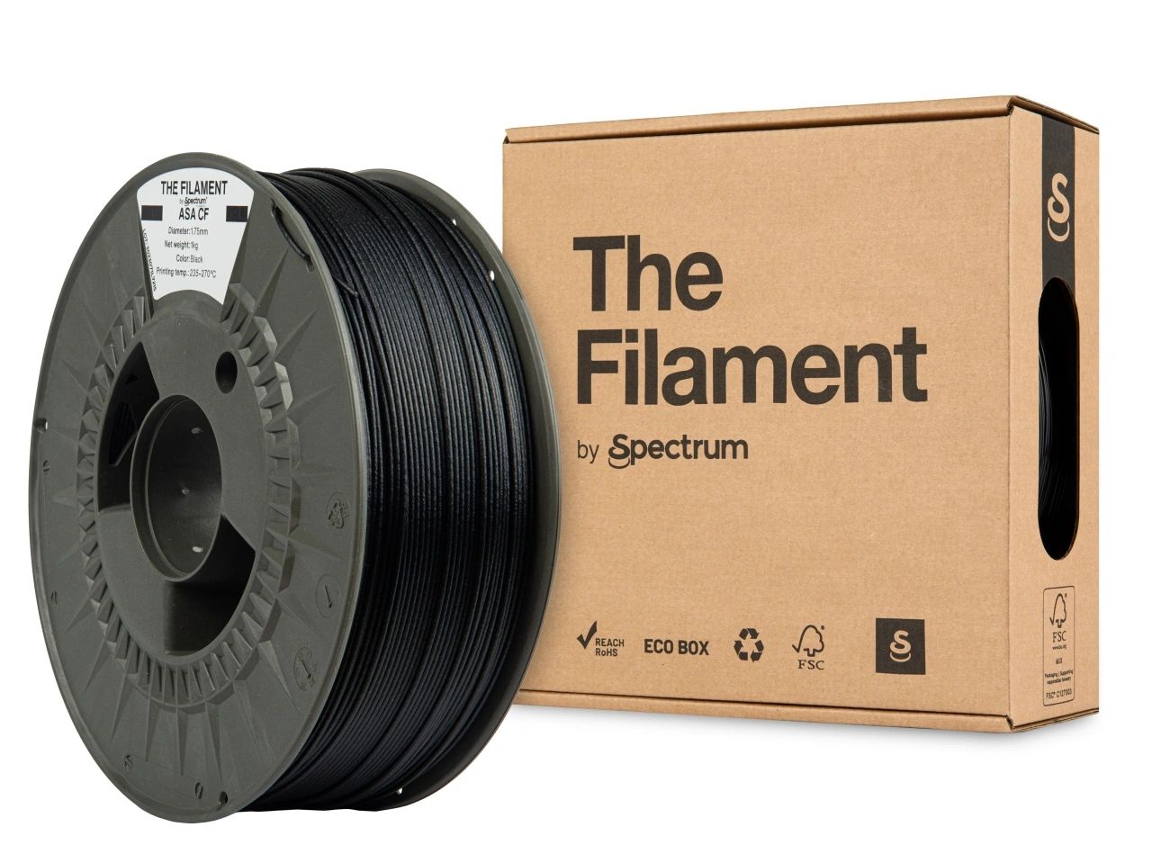 The Filament Asa Cf 1 75Mm 1Kg Musta - SB3DWorks