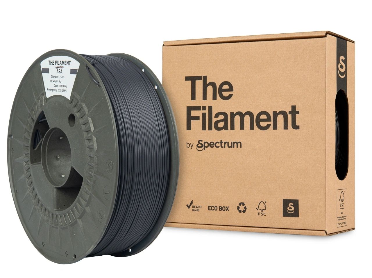 The Filament Asa 1 75Mm 1Kg Liuskekivenharmaa - SB3DWorks