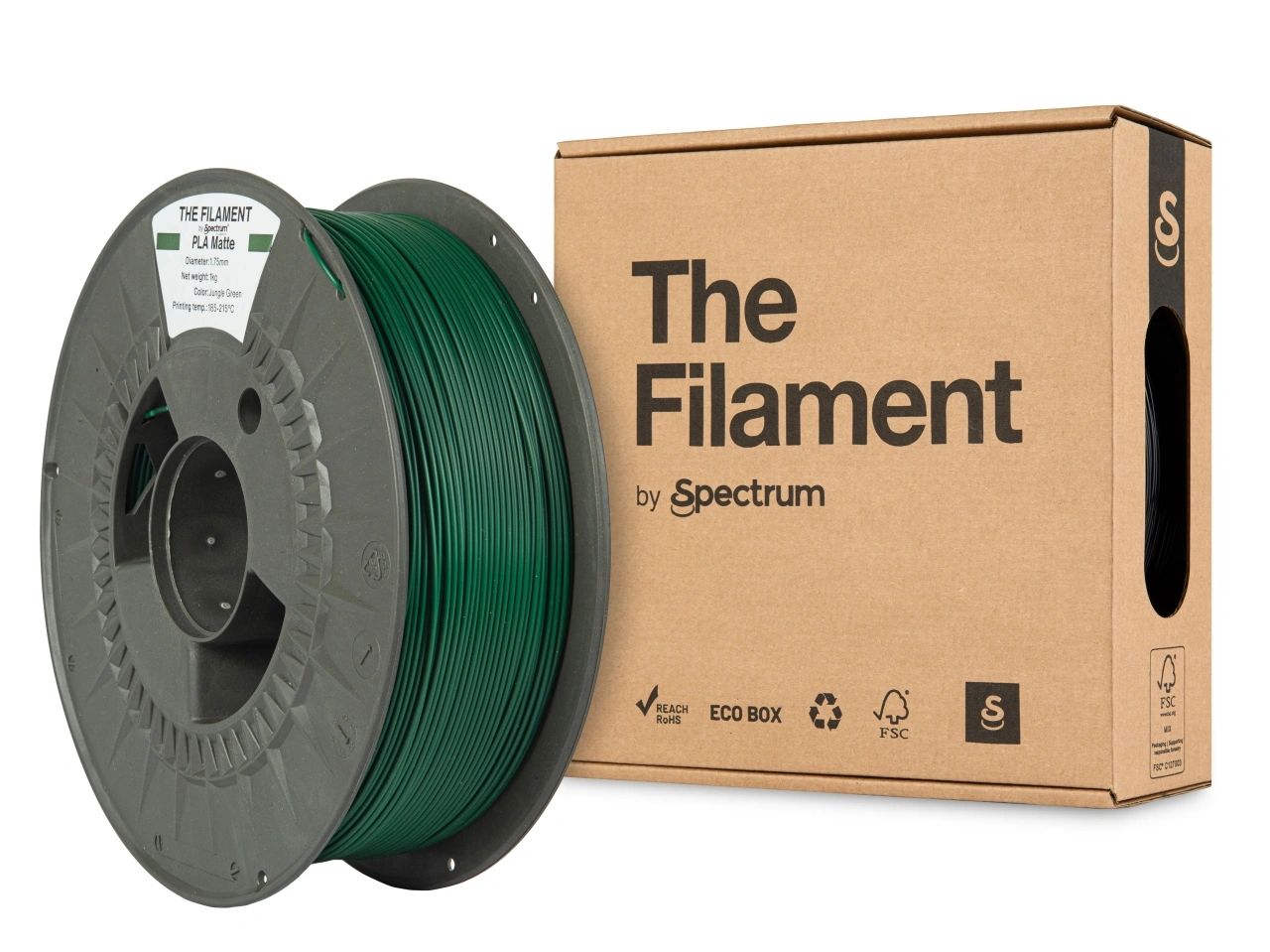 The Filament Pla Matte 1 75Mm 1Kg Viidakonvihrea - SB3DWorks