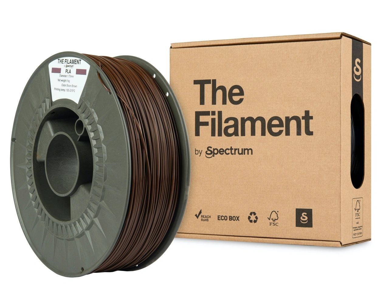 The Filament Pla 1 75Mm 1Kg Biisoninruskea - SB3DWorks