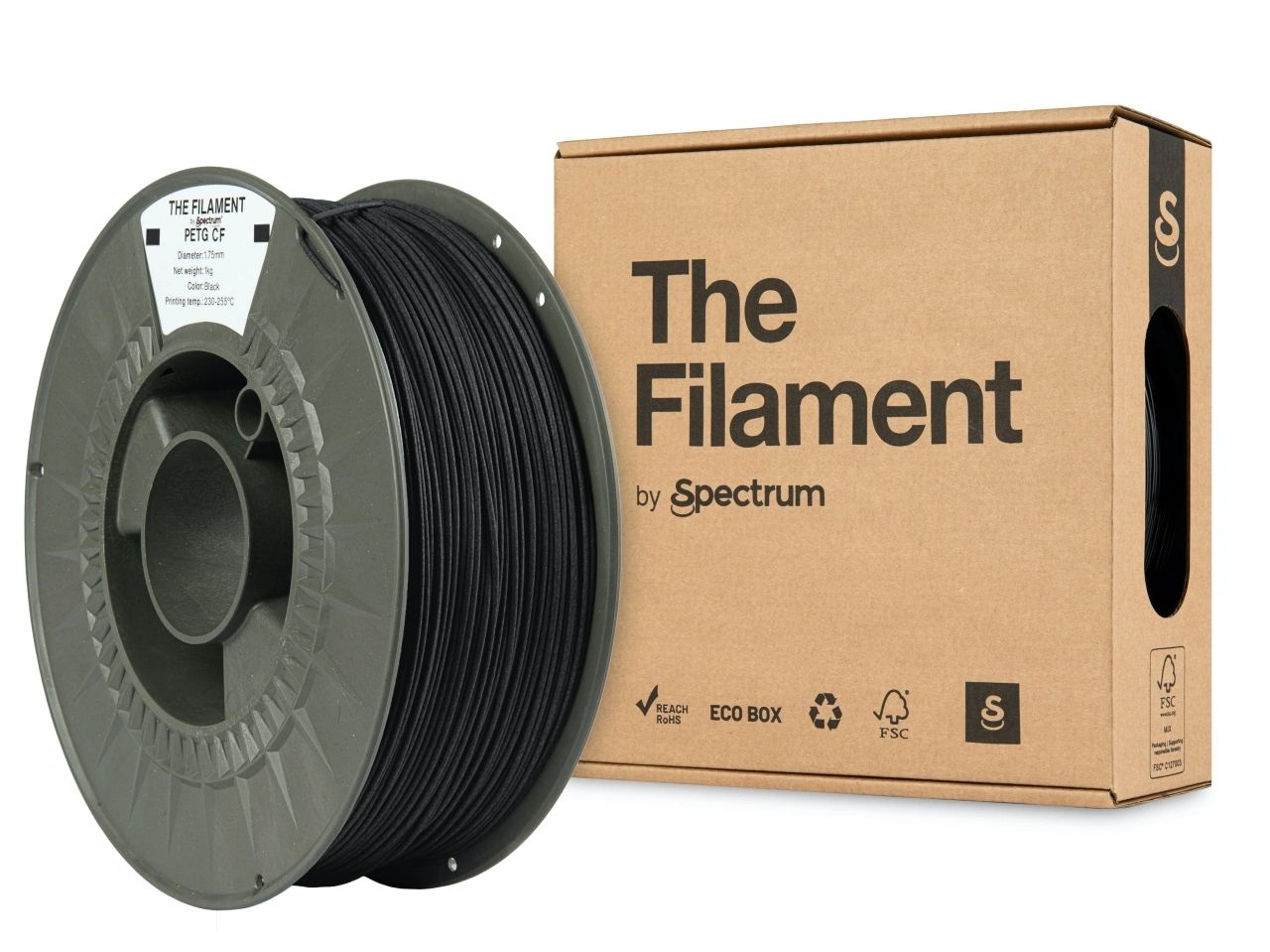 The Filament Petg Cf 1 75Mm 1Kg Musta - SB3DWorks