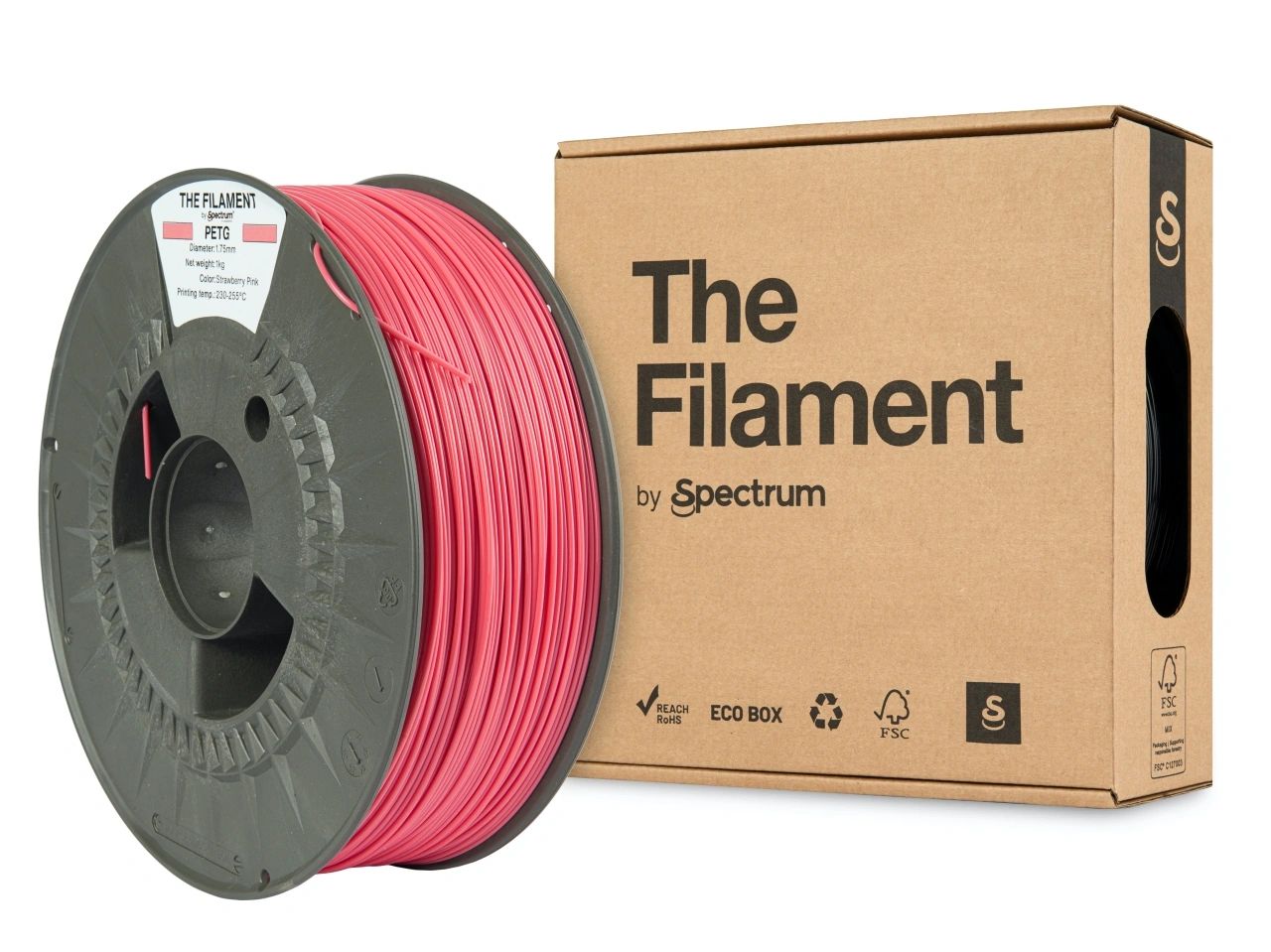The Filament Petg 1 75Mm 1Kg Mansikanpinkki - SB3DWorks