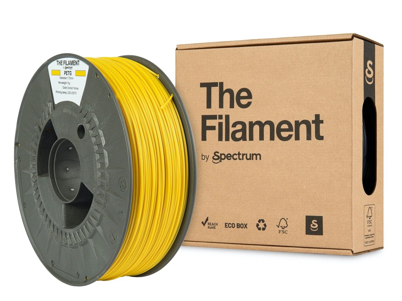 The Filament Petg 1 75Mm 1Kg Sorbettikeltainen - SB3DWorks