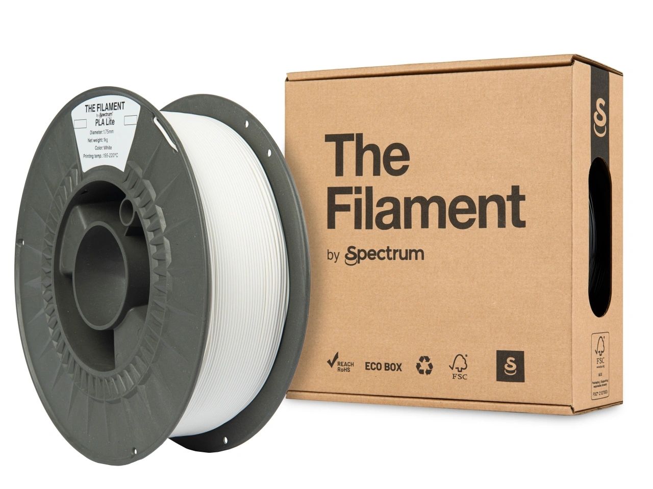 The Filament PLA Lite 1.75mm 1kg - Valkoinen