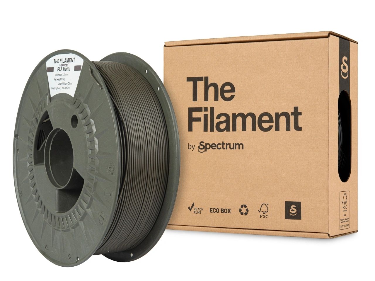 The Filament Pla Matte 1 75Mm 1Kg Oliivinvihrea - SB3DWorks
