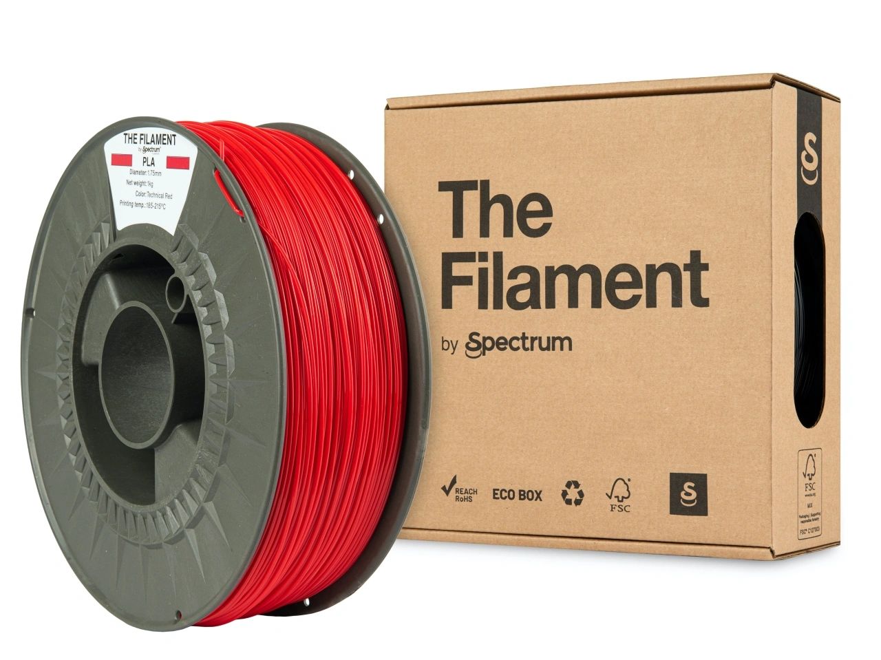 The Filament Pla 1 75Mm 1Kg Tekninen Punainen - SB3DWorks