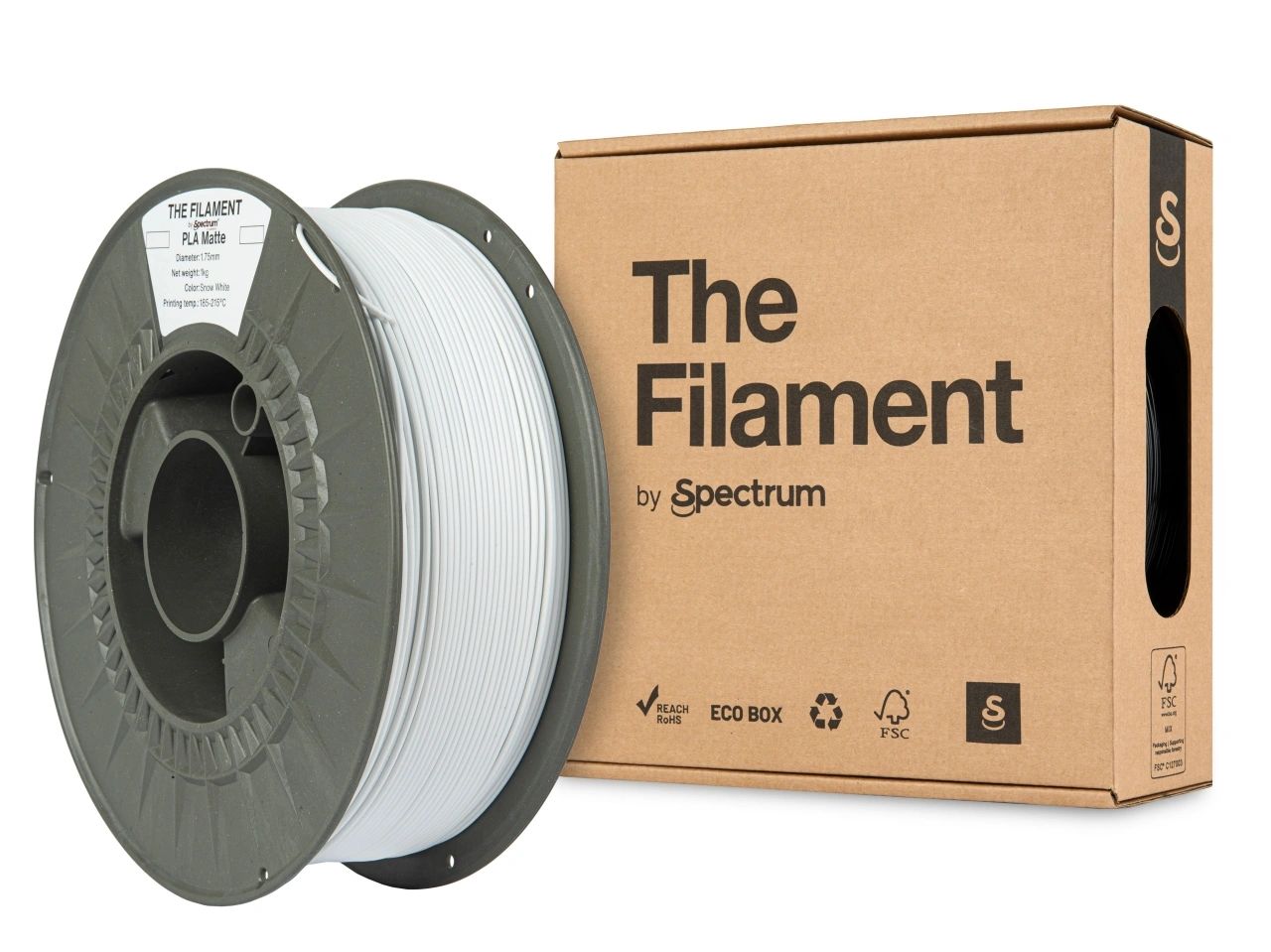 The Filament Pla Matte 1 75Mm 3Kg Lumivalkoinen - SB3DWorks
