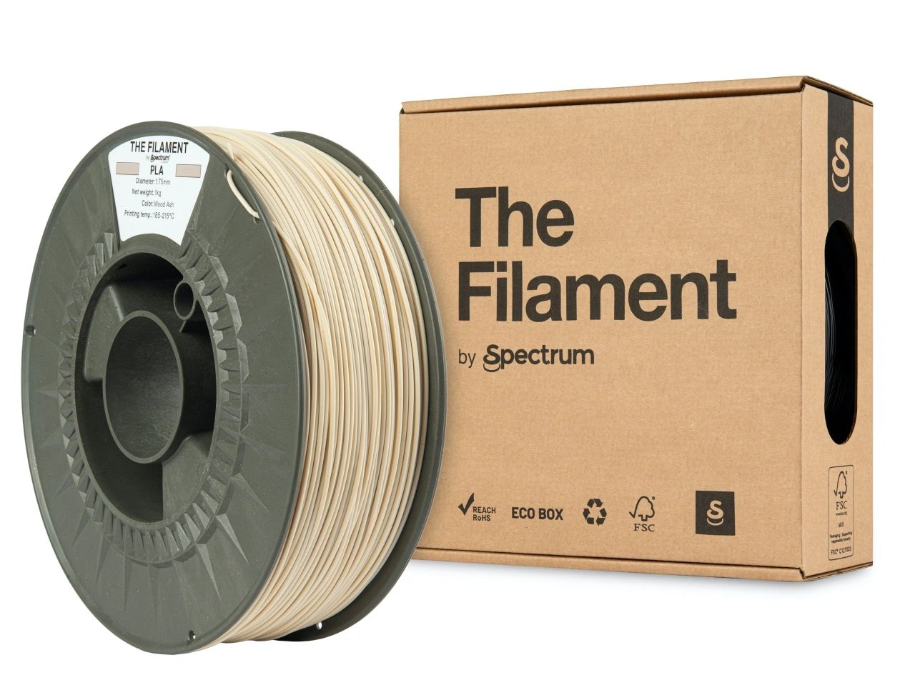 The Filament Pla 1 75Mm 1Kg Puuntuhka - SB3DWorks
