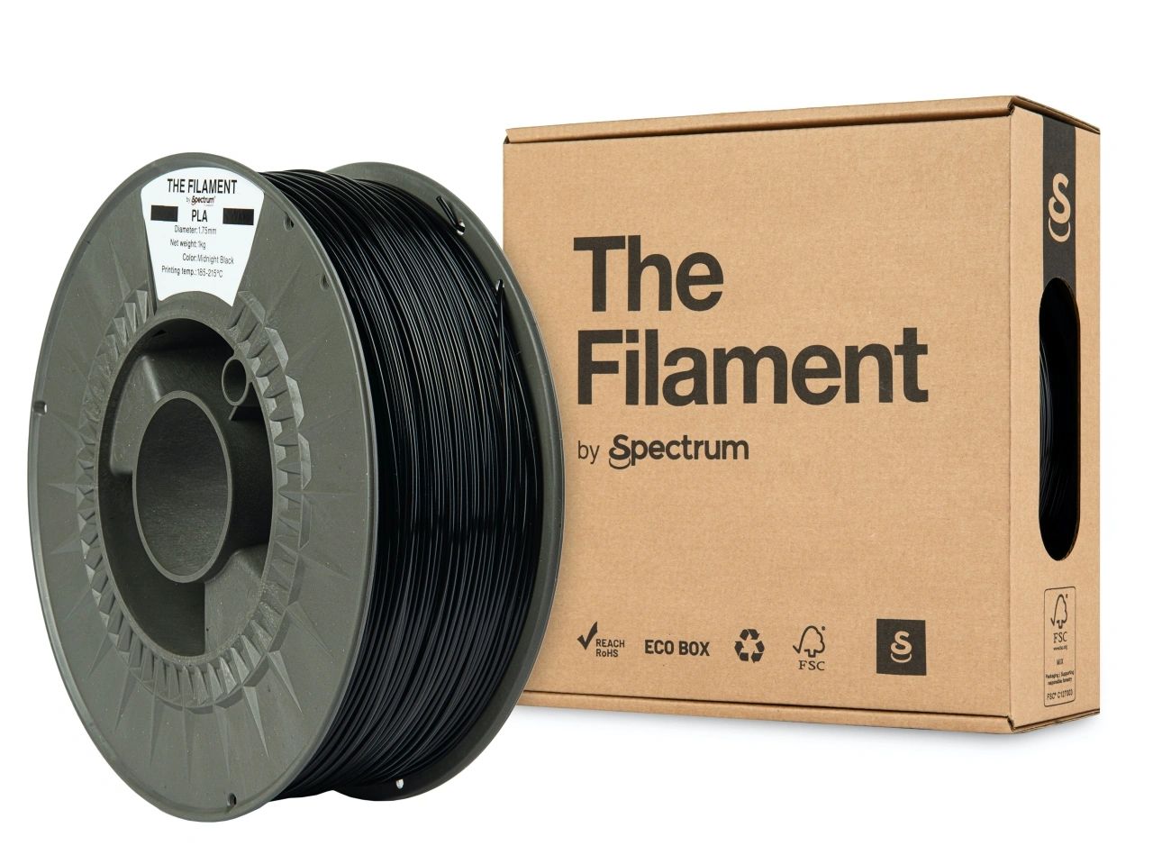 The Filament Pla 1 75Mm 3Kg Keskiyonmusta - SB3DWorks
